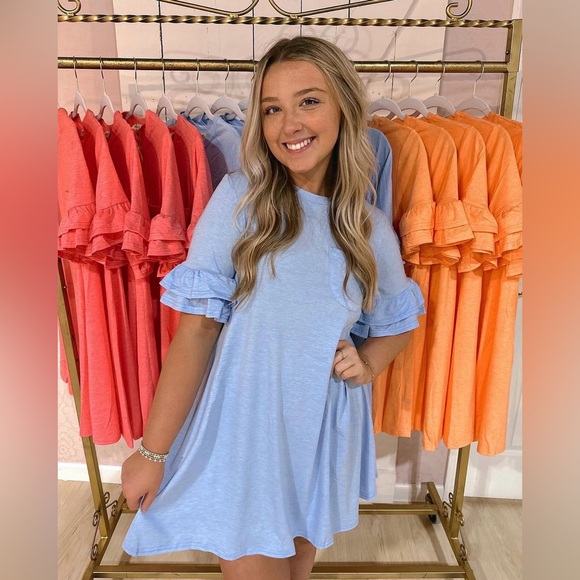 {New In} Ruffle Sleeve Dress - Picture 1 of 3